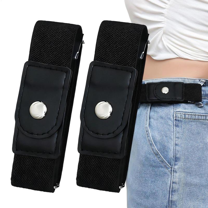 Men Formal Wear With Jeans - Elastic No Buckle Belt Adjustable Waistband