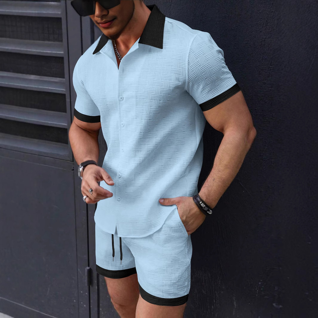 Men'S Formal Beach Wear - Matching Sets Trend Men Suit Linen