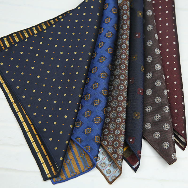 23cm Elegant Polyester Navy Bl - Pocket Square Set recension och pris