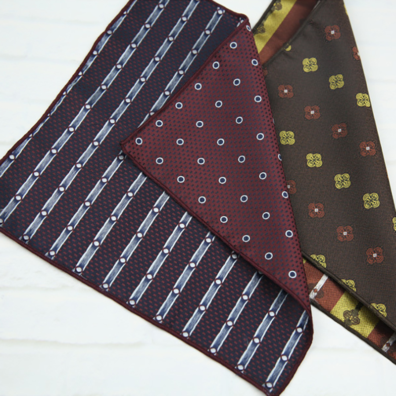 23cm Elegant Polyester Navy Bl - Pocket Square Set recension och pris
