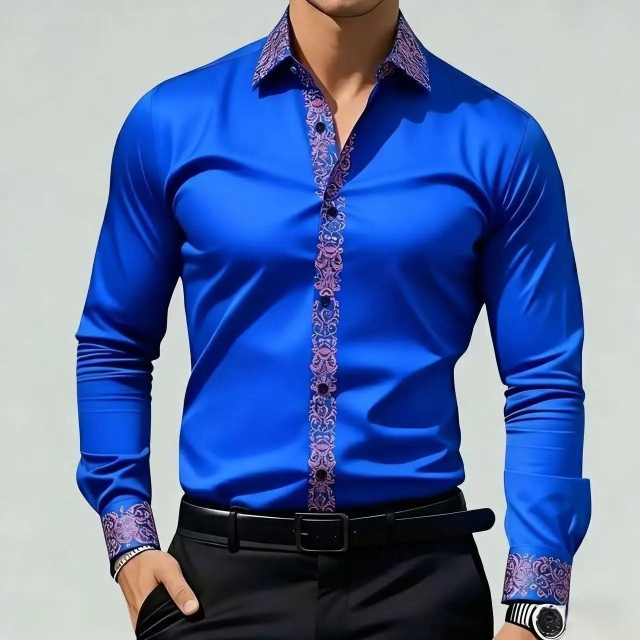 Men's Ethnic Style Printed Shi - Men'S Formal Ethnic Wear recension och pris