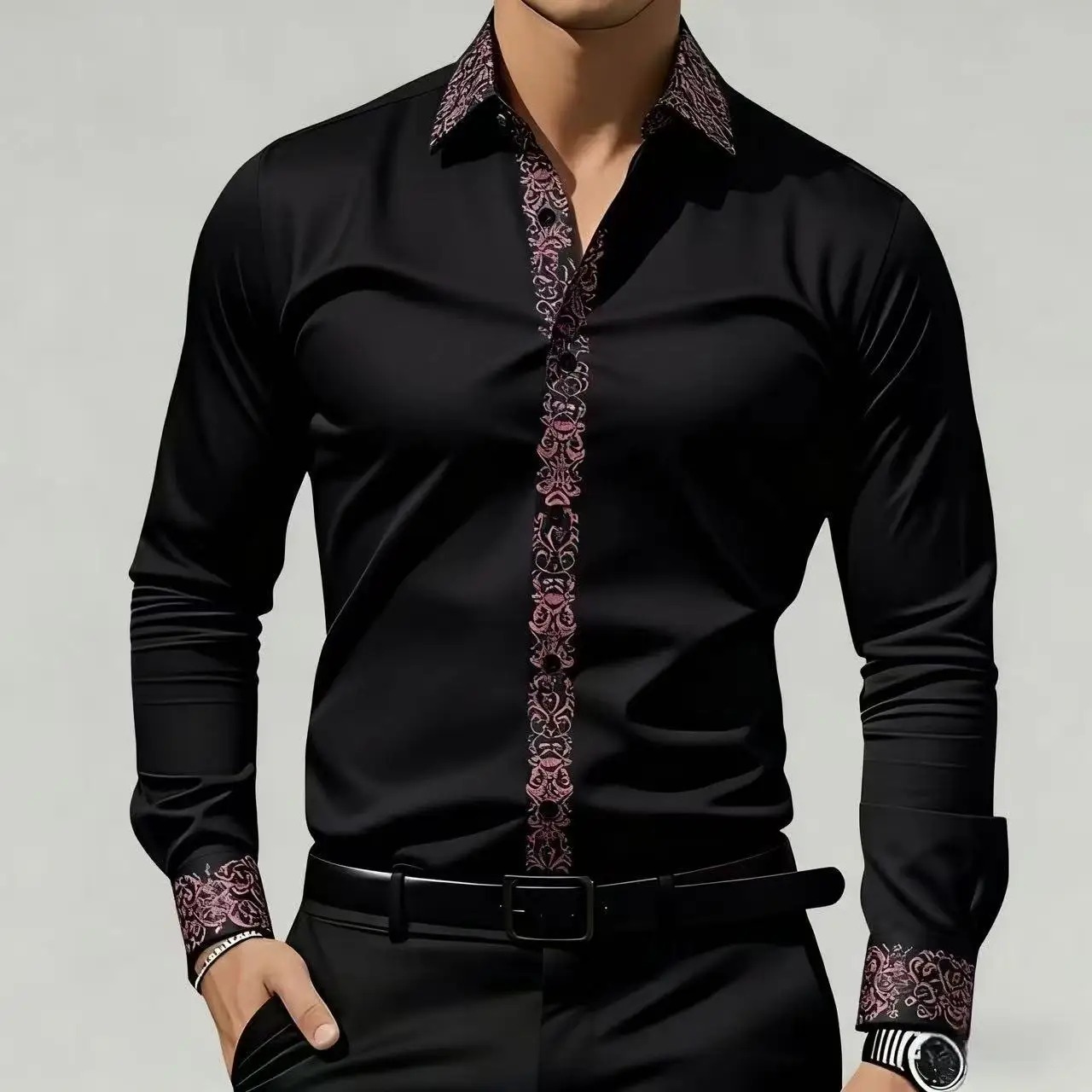 Men's Ethnic Style Printed Shi - Men'S Formal Ethnic Wear recension och pris
