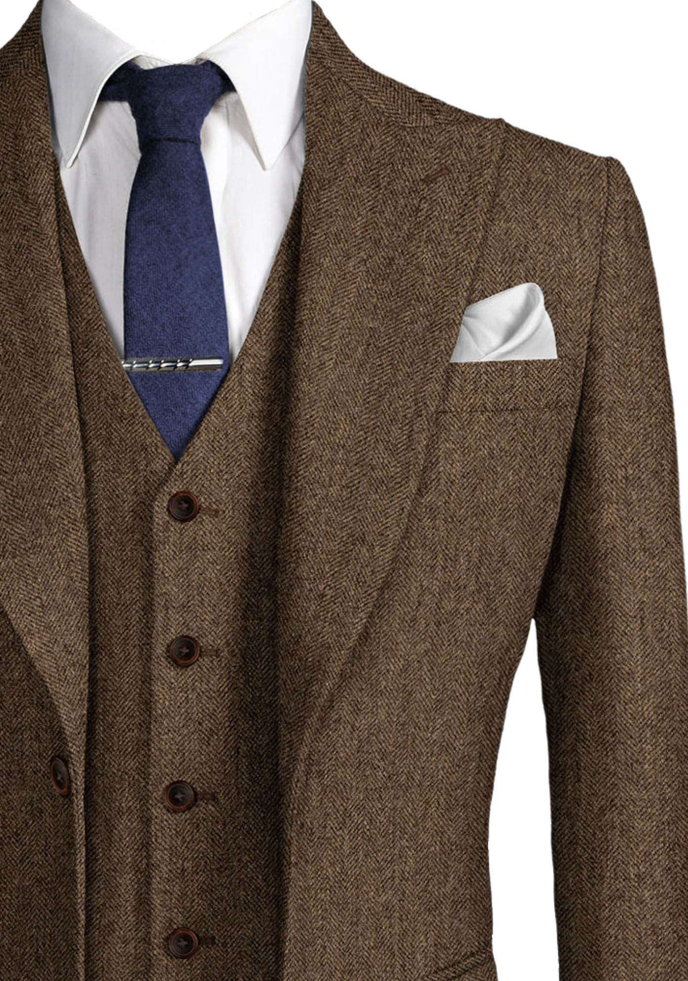 Mens Herringbone Suits 3 Piece - Men'S Formal Wear No Suit recension och pris
