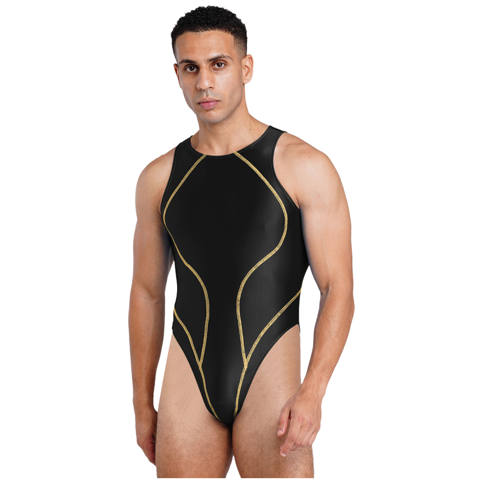 Men One Piece Oil-shiny Bathin - Men'S Formal Beach Wear recension och pris