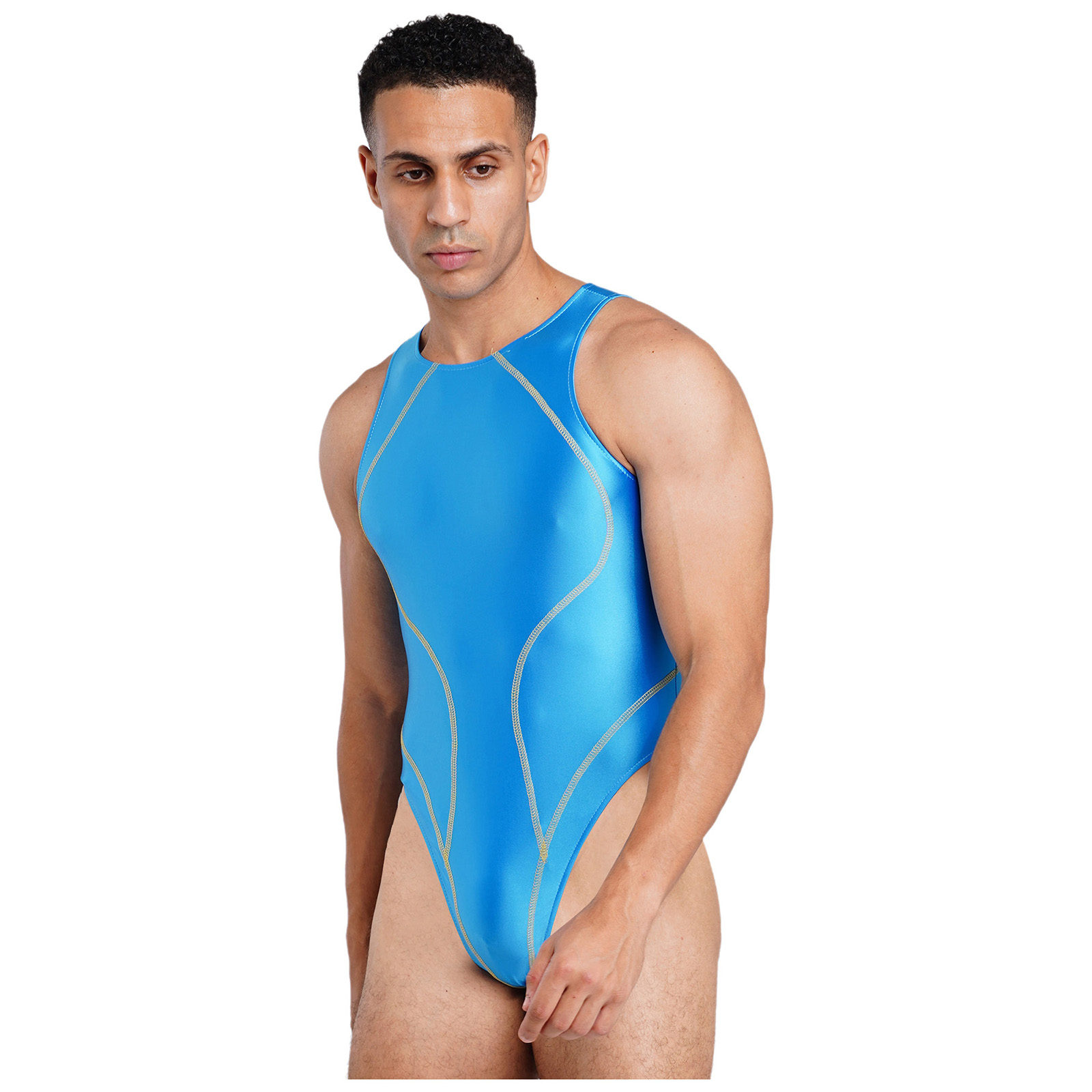 Men One Piece Oil-shiny Bathin - Men'S Formal Beach Wear recension och pris