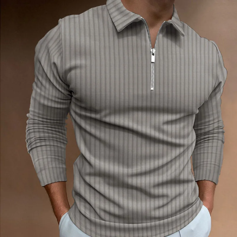 Men's Spring and Autumn Long-s - Men'S Polo Formal Wear recension och pris