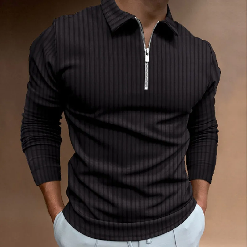 Men's Spring and Autumn Long-s - Men'S Polo Formal Wear recension och pris