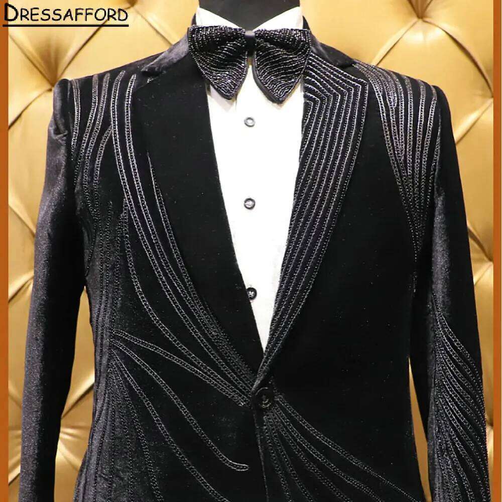 Black Velvet Formal Wedding Su - Men'S Formal Wear No Suit recension och pris