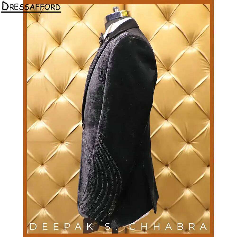 Black Velvet Formal Wedding Su - Men'S Formal Wear No Suit recension och pris