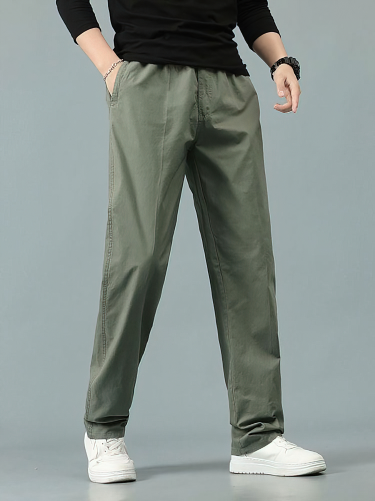 100% Cotton Straight Casual Pa - Men Formal Wear In Summer recension och pris