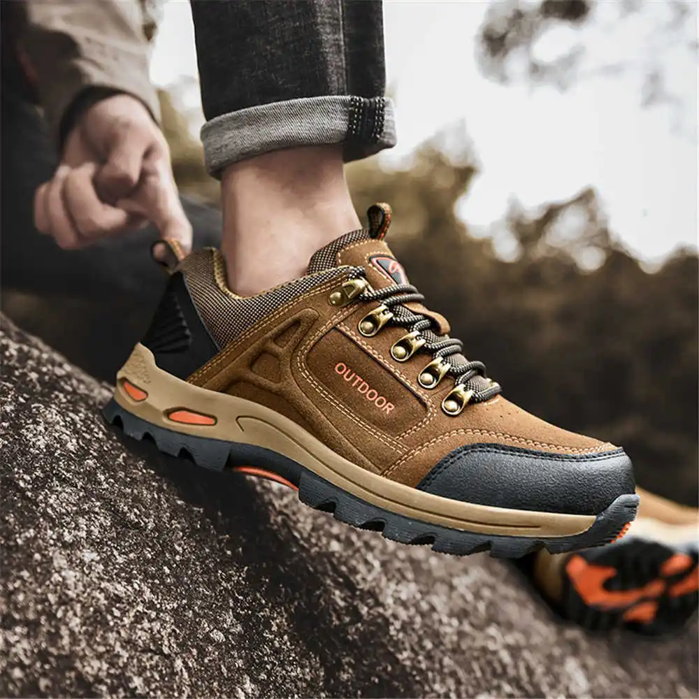 Non-slip Lace Up Hiking Tennis - Khaki Formal Wear Men recension och pris