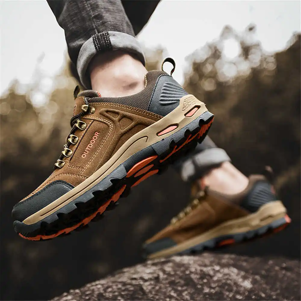 Non-slip Lace Up Hiking Tennis - Khaki Formal Wear Men recension och pris