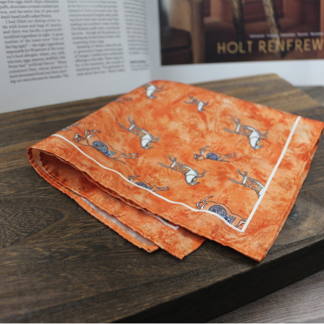 Vintage Print Pocket Square  M - Men Formal Wear With Scarf recension och pris