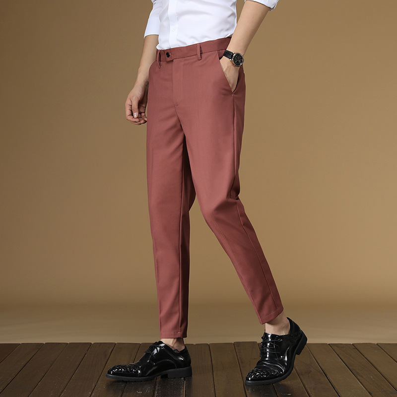 Summer Suit Pants Men Red Blac - Men Formal Wear In Summer recension och pris