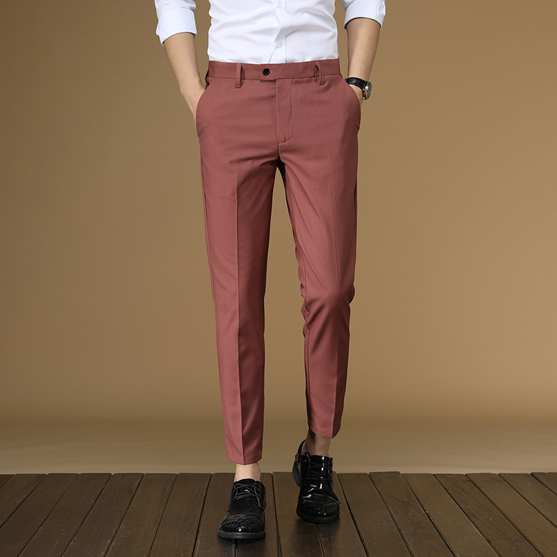 Summer Suit Pants Men Red Blac - Men Formal Wear In Summer recension och pris