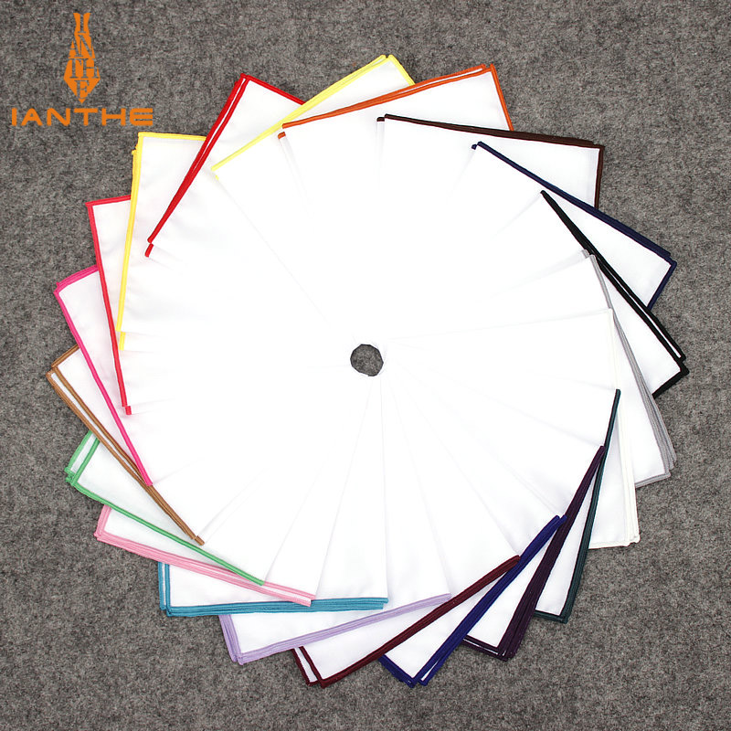 2018 Fashion Mens Cotton White - Pocket Square Set recension och pris