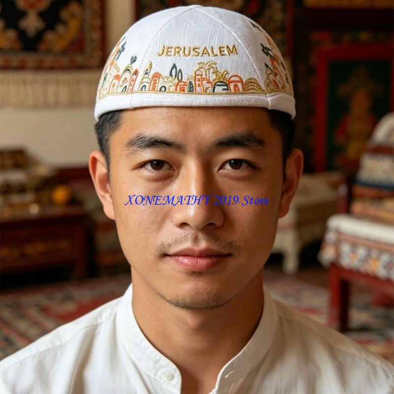 F42F Multiuse Cotton Yarmulke  - Men'S Formal Ethnic Wear recension och pris