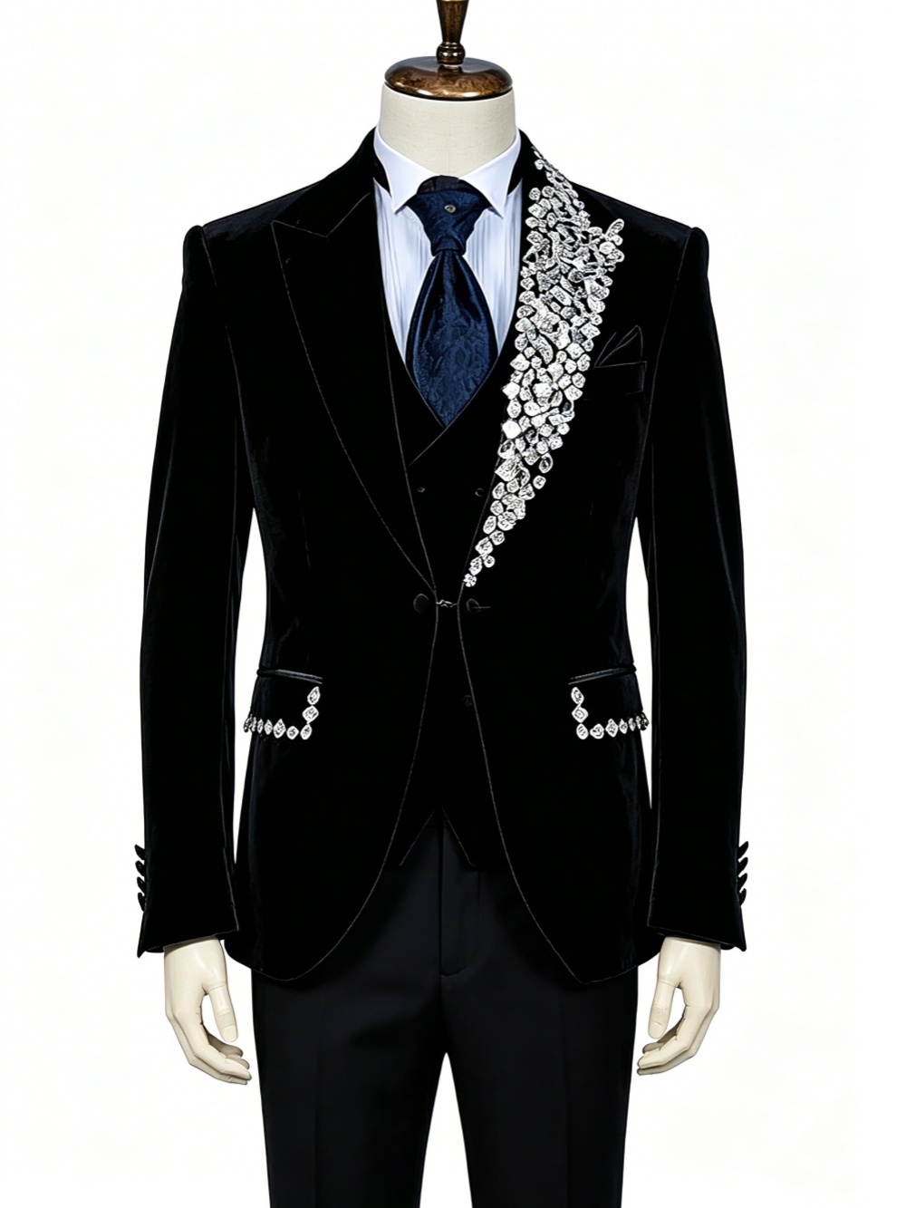 Formal Wedding Tuxedos Velvet  - Men'S Formal Wear No Suit recension och pris