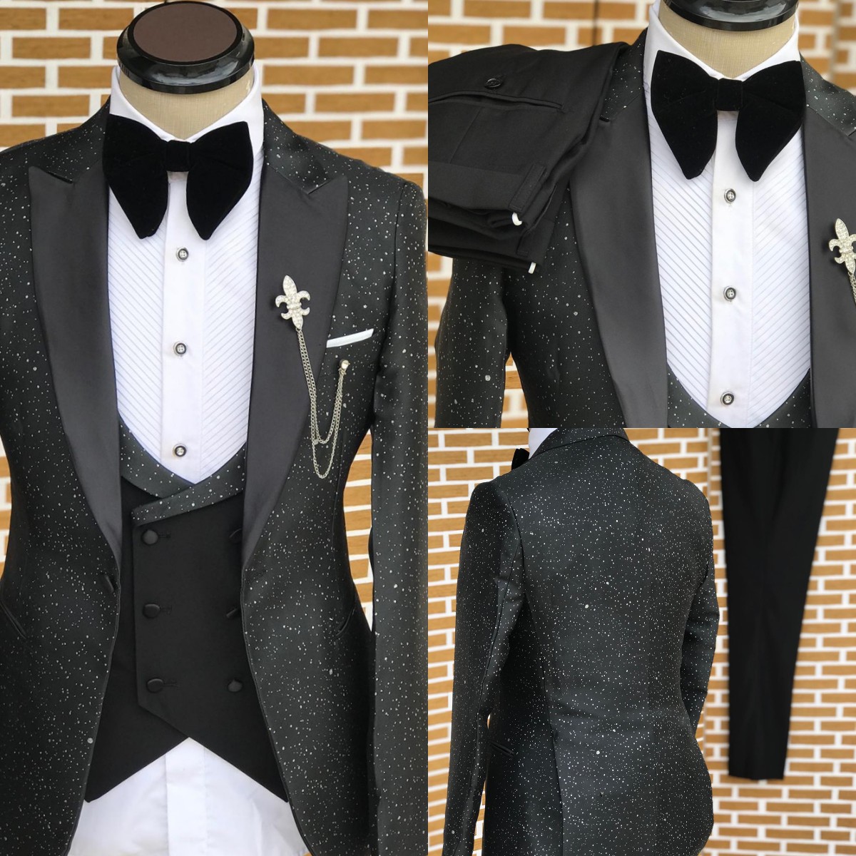 Classic Wedding Men Suits Spra - Men'S Formal Wear No Suit recension och pris