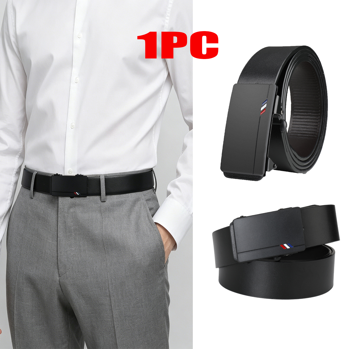 3-piece men's belt black multi - Men Formal Wear With Jeans recension och pris