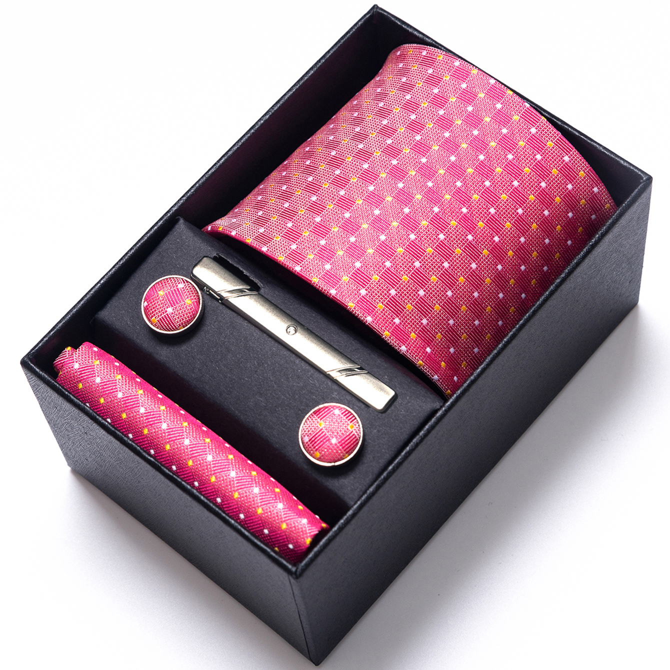 Bright Color Paisley Men's Tie - Pocket Square Set recension och pris