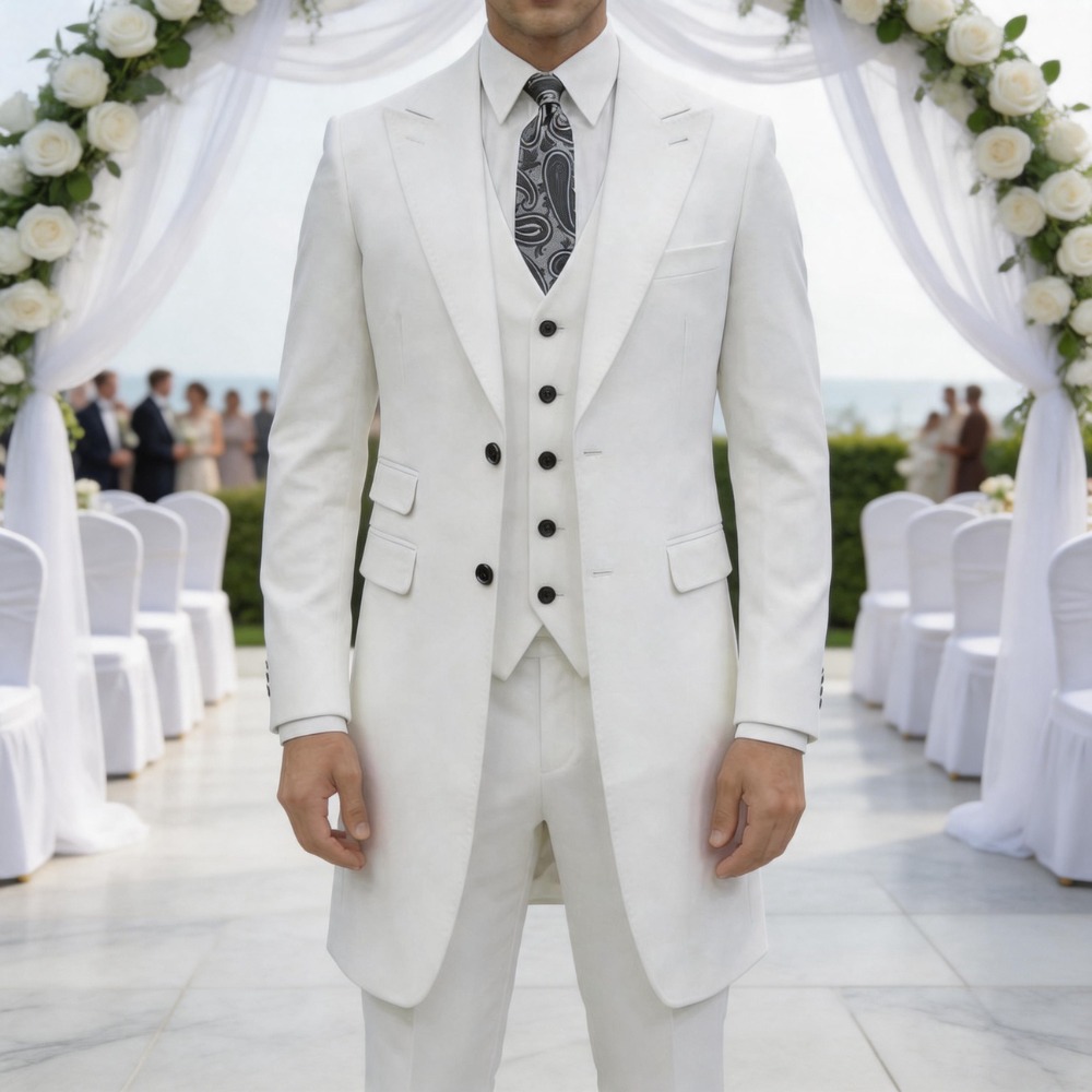 Slim Fit 3 Pieces Formal Men S - Men Formal Wear In Summer recension och pris