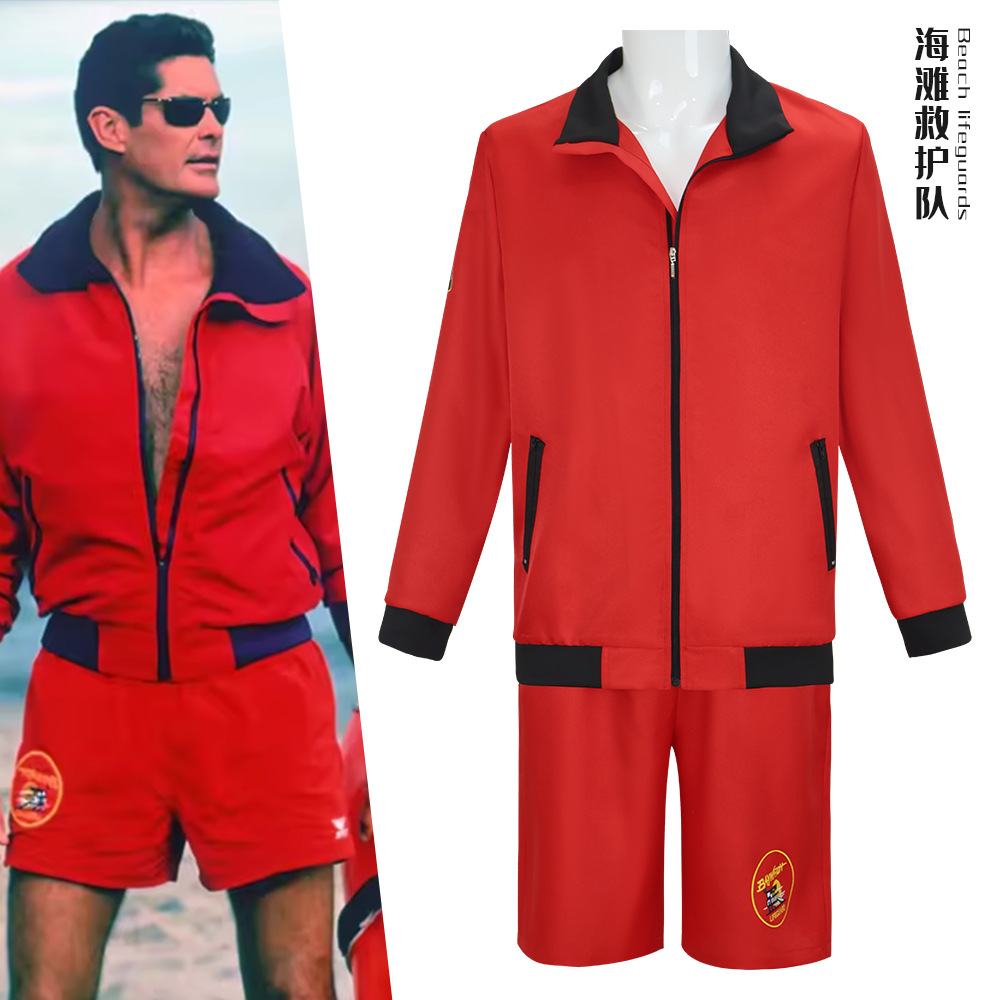 Baywatch Character Red Swimsui - Men'S Formal Beach Wear recension och pris