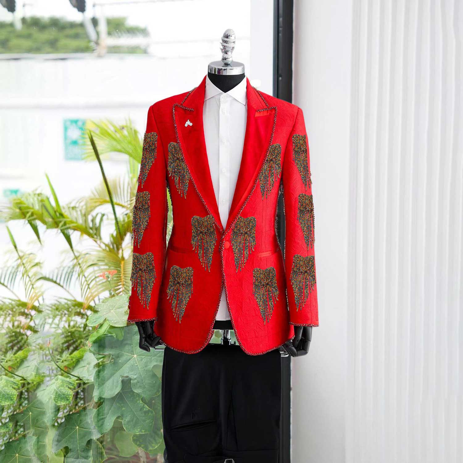 Fashion Wedding Men Suit Cryst - Men'S Formal Wear No Suit recension och pris