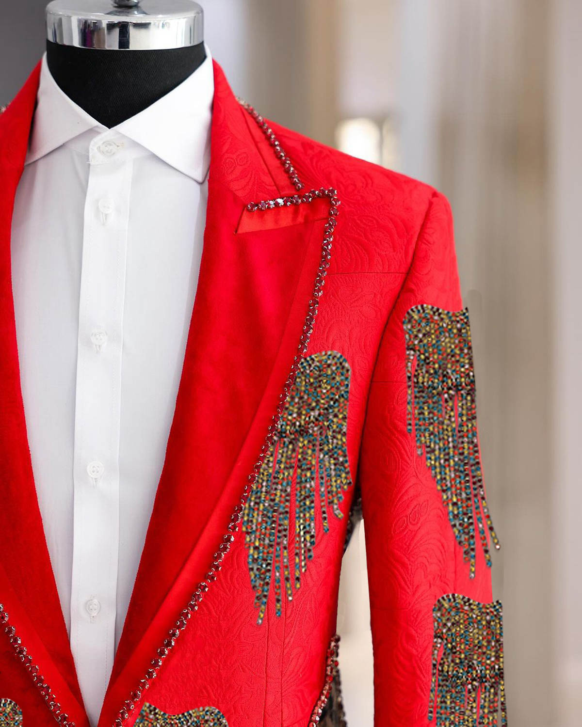 Fashion Wedding Men Suit Cryst - Men'S Formal Wear No Suit recension och pris