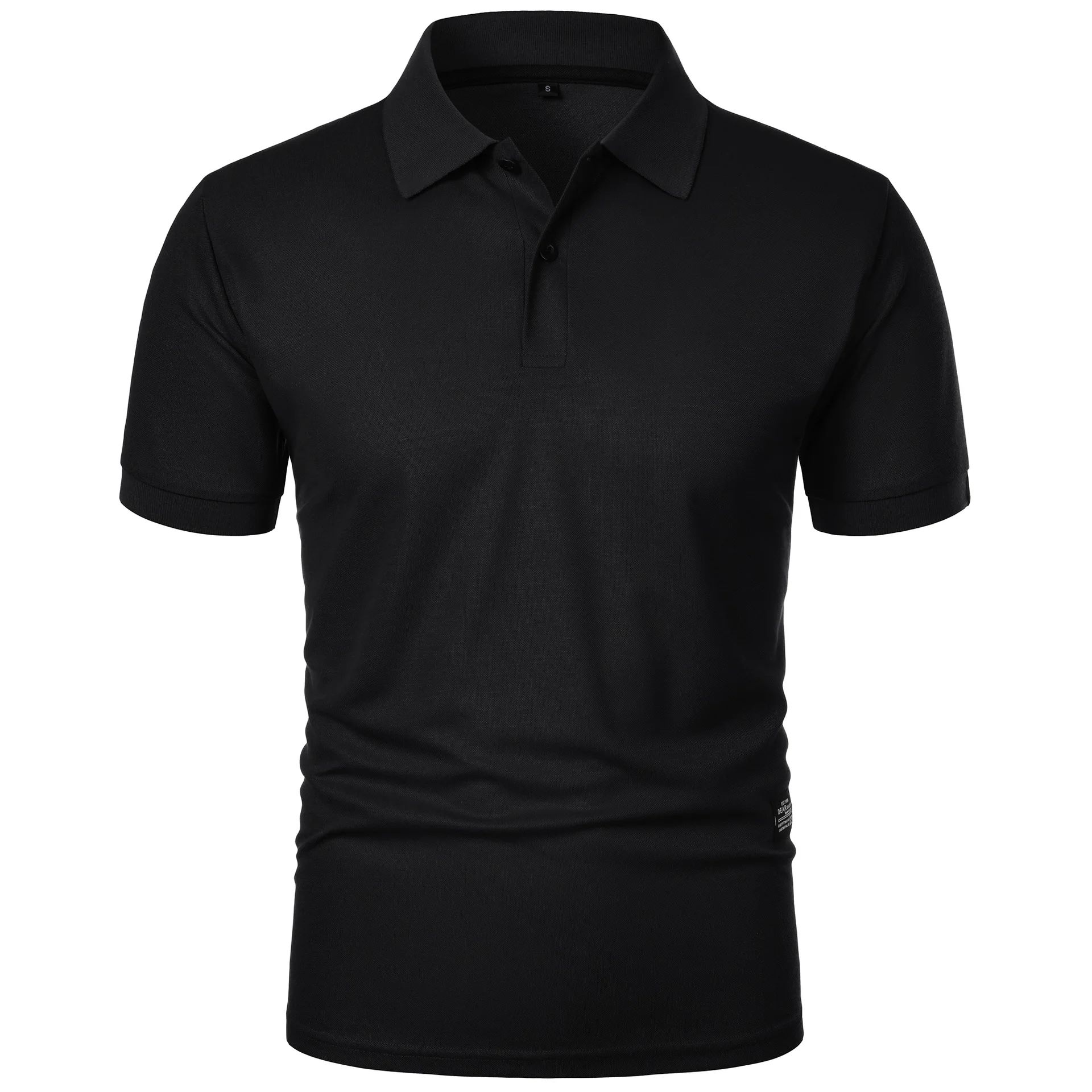 Men's Casual Polo Shirt Black  - Men Formal Wear In Summer recension och pris