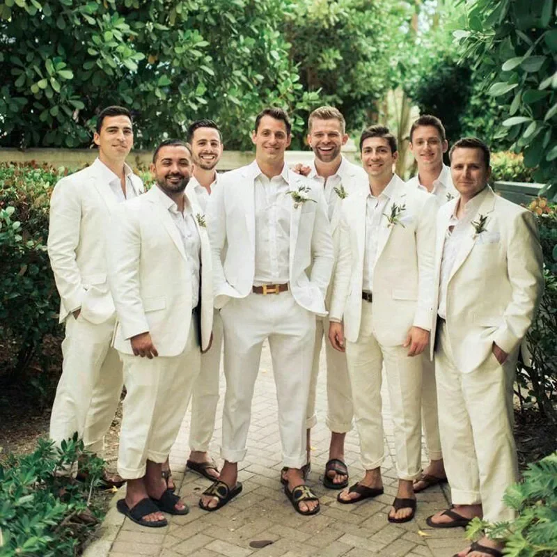 Linen Wedding Tuxedo For Men S - Men Formal Wear In Summer recension och pris