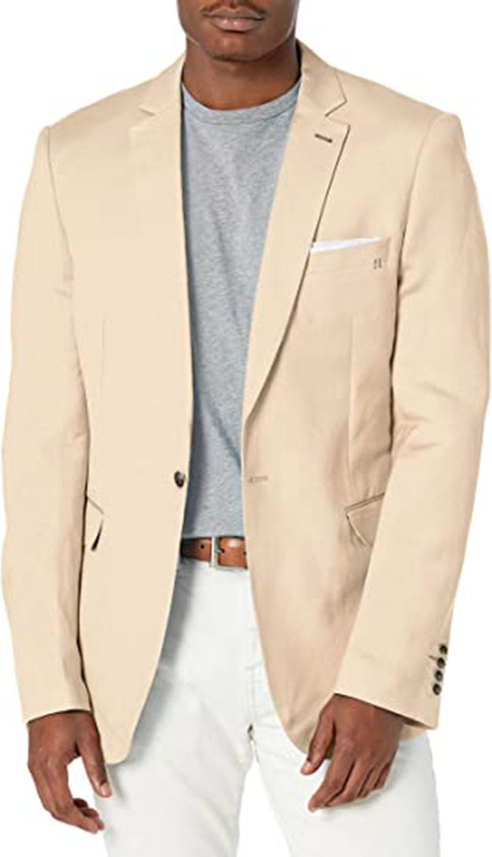 Tailored Khaki Blazer Men's Su - Khaki Formal Wear Men recension och pris