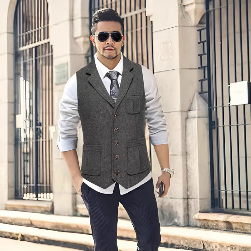 Men's Herringbone Tweed Suit V - Men'S Formal Wear No Suit recension och pris
