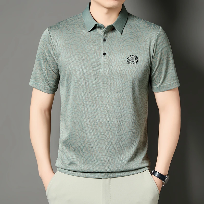 Mens Business Formal Printed P - Men'S Polo Formal Wear recension och pris