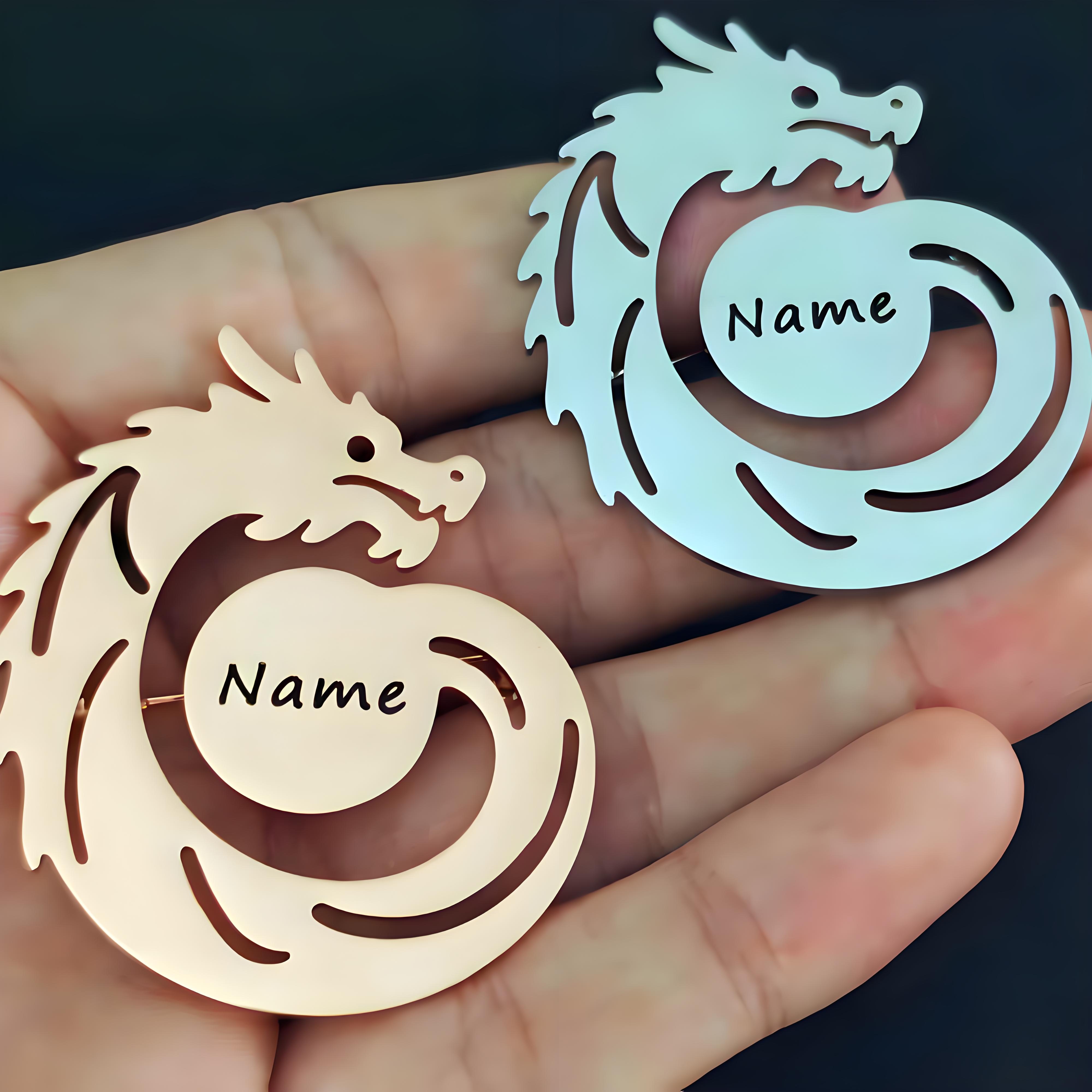 Custom Name Dragon Brooch, Per - Men'S Formal Ethnic Wear recension och pris