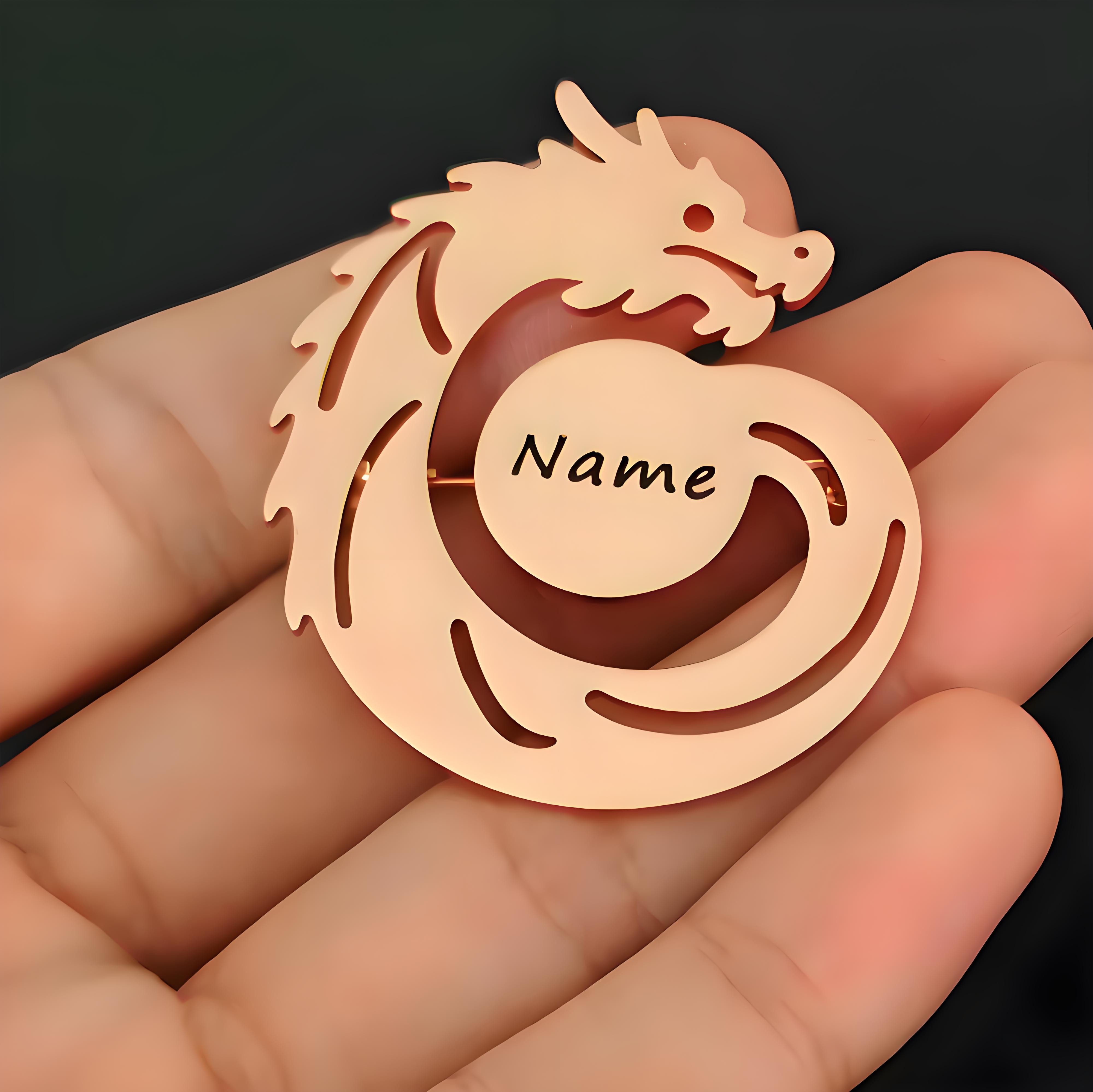 Custom Name Dragon Brooch, Per - Men'S Formal Ethnic Wear recension och pris