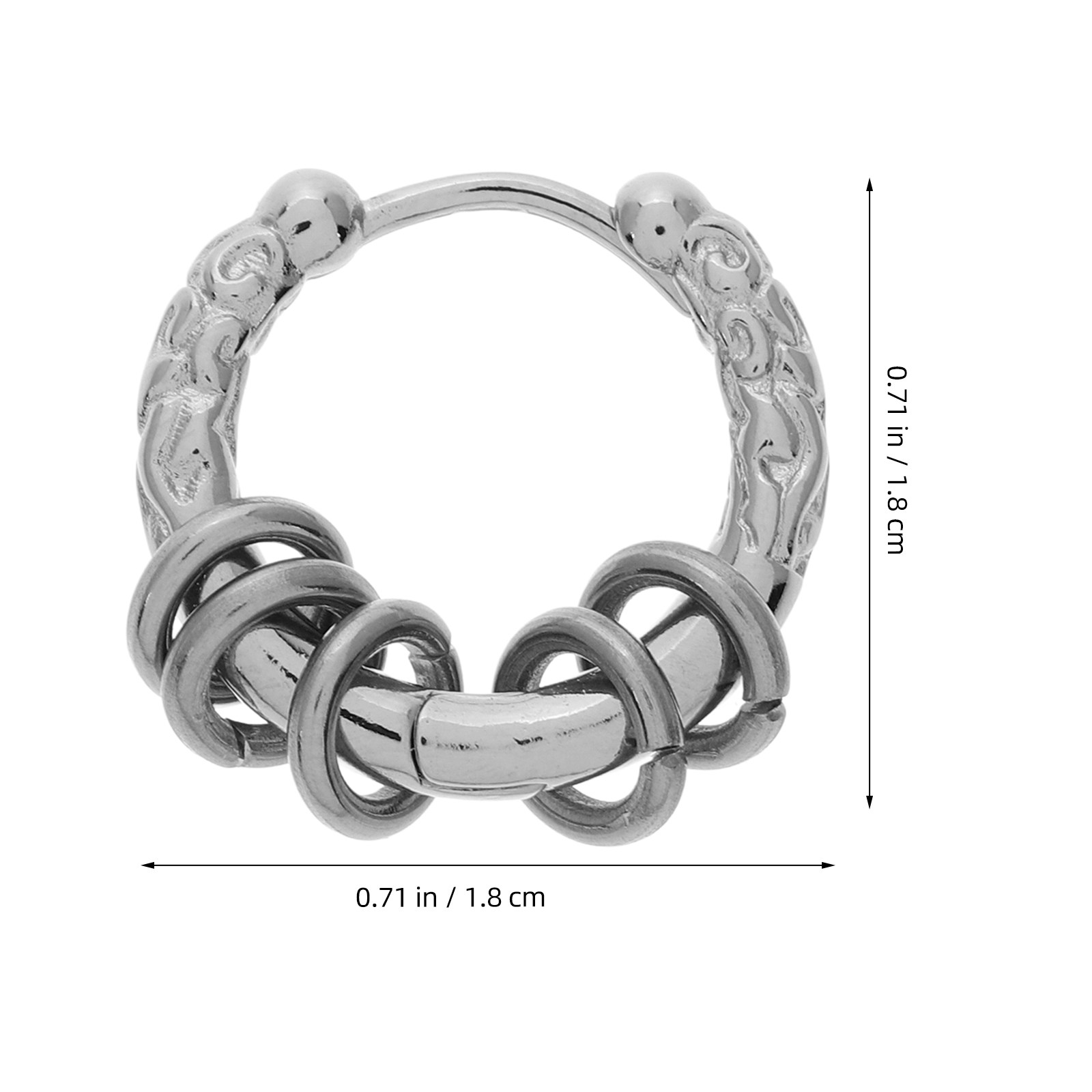 Thick Hoop Earrings for Women  - Men'S Formal Ethnic Wear recension och pris
