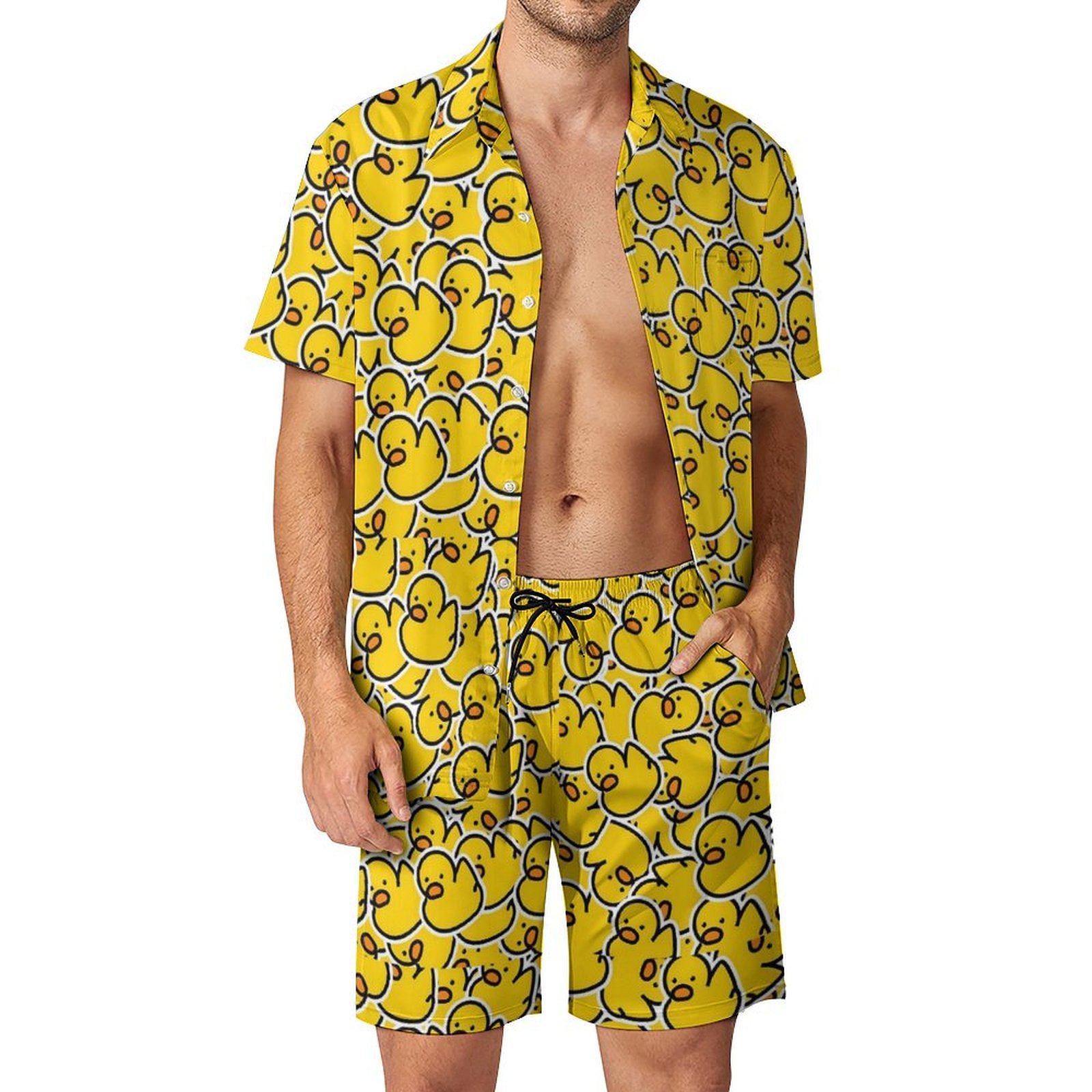 Summer Yellow Rubber Duck 3D P - Men'S Formal Beach Wear recension och pris