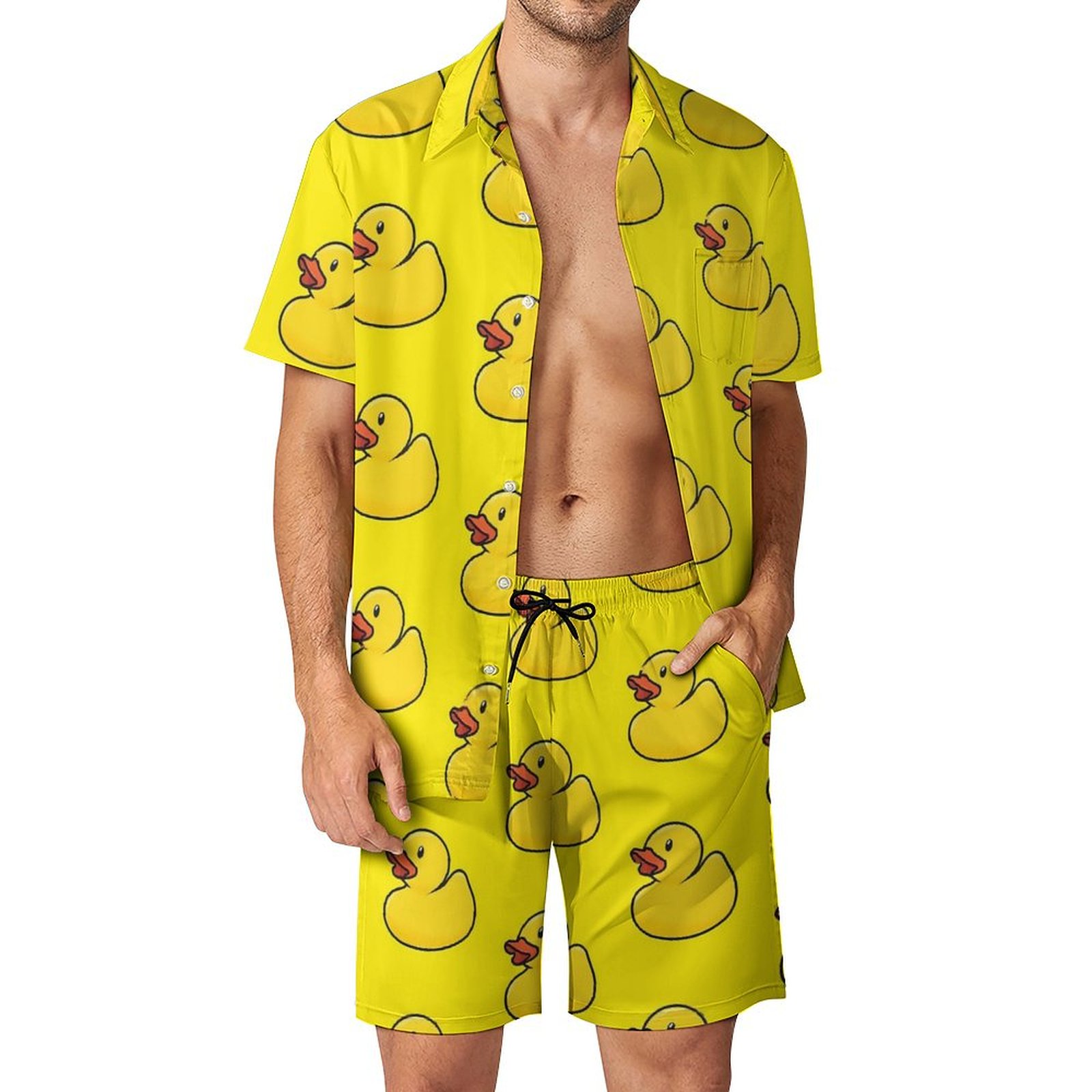 Summer Yellow Rubber Duck 3D P - Men'S Formal Beach Wear recension och pris