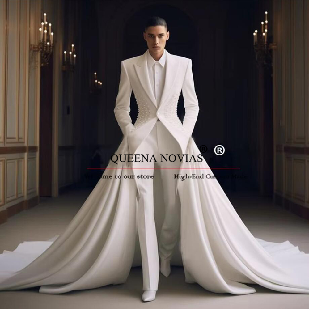 Elegant Pearls Men Suits With  - Men'S Formal Wear No Suit recension och pris
