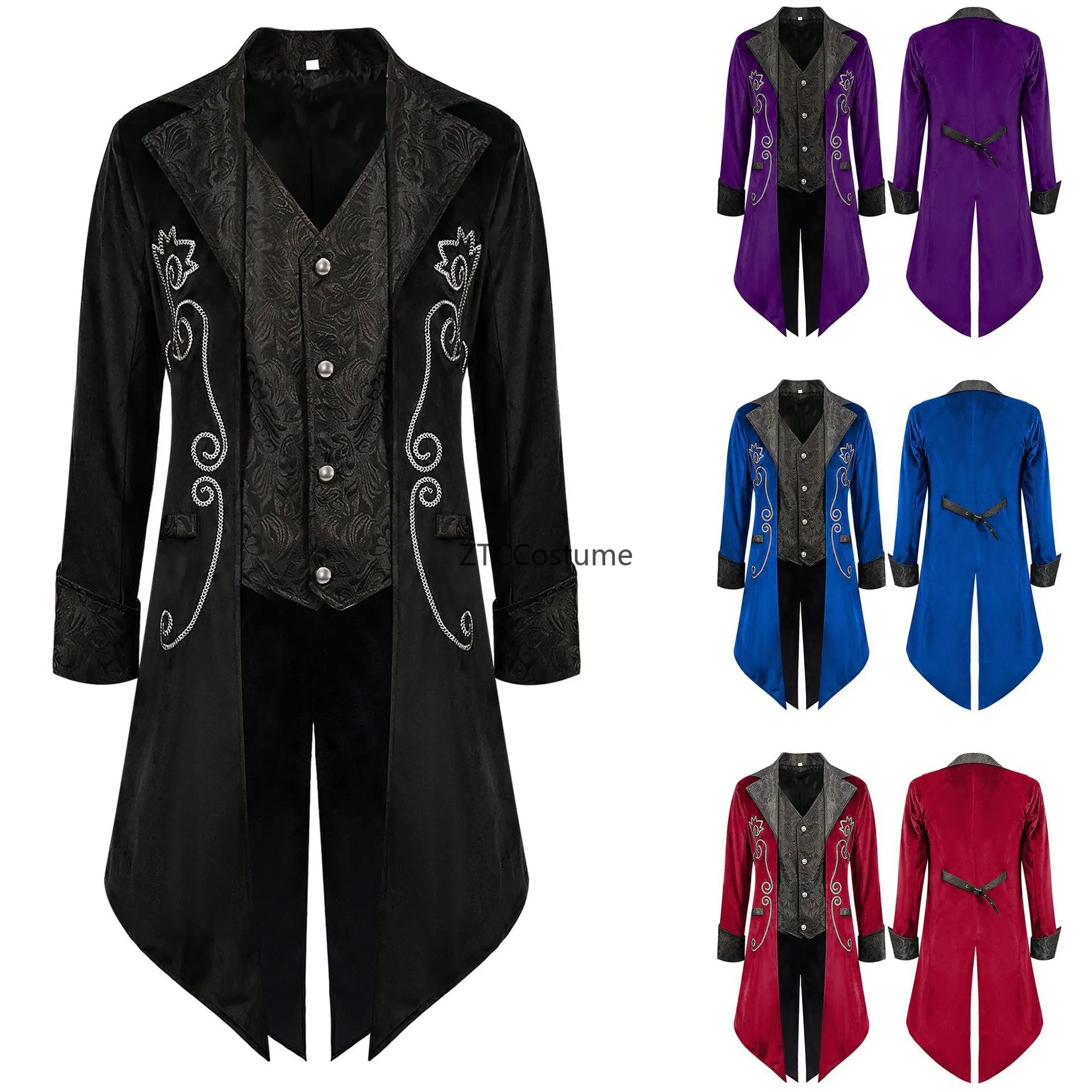 Steampunk Victorian Tailcoat M - Men'S Medieval Formal Wear recension och pris