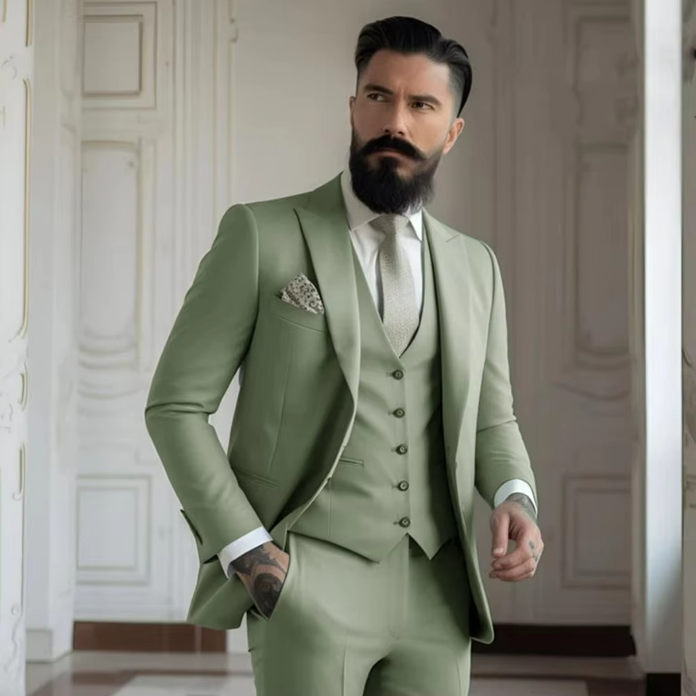 Khaki MenTuxedo Wedding Suits  - Khaki Formal Wear Men recension och pris
